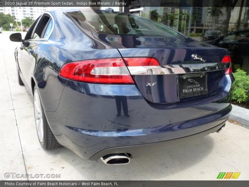 Indigo Blue Metallic / Barley 2010 Jaguar XF Premium Sport Sedan