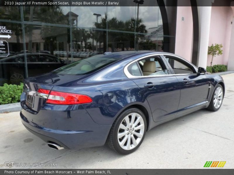 Indigo Blue Metallic / Barley 2010 Jaguar XF Premium Sport Sedan