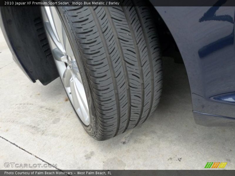 Indigo Blue Metallic / Barley 2010 Jaguar XF Premium Sport Sedan