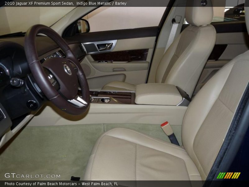 Indigo Blue Metallic / Barley 2010 Jaguar XF Premium Sport Sedan