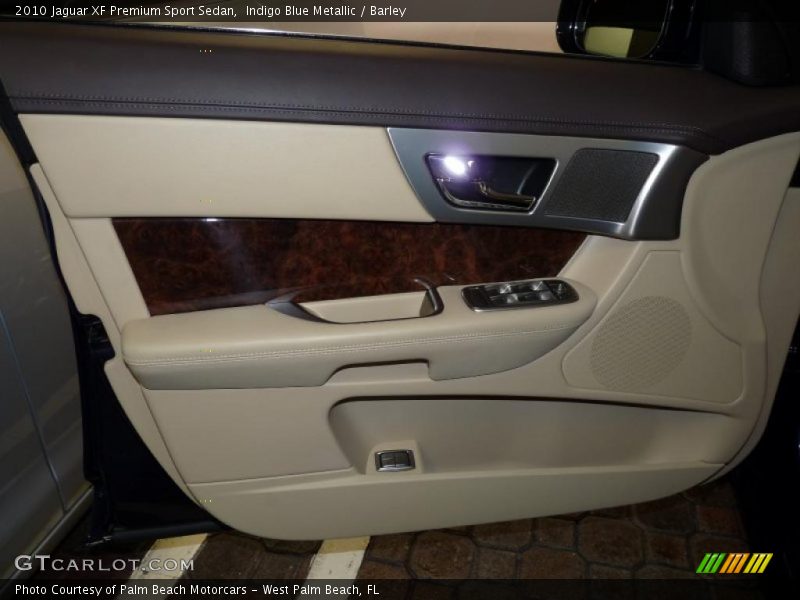 Indigo Blue Metallic / Barley 2010 Jaguar XF Premium Sport Sedan