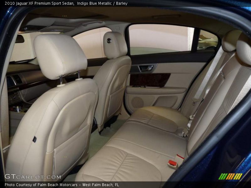 Indigo Blue Metallic / Barley 2010 Jaguar XF Premium Sport Sedan