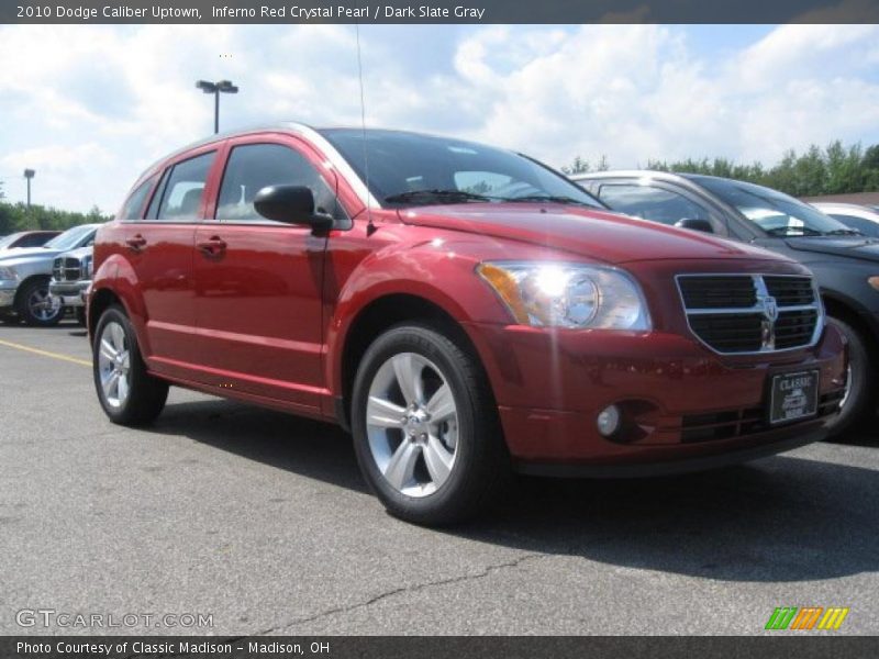 Inferno Red Crystal Pearl / Dark Slate Gray 2010 Dodge Caliber Uptown