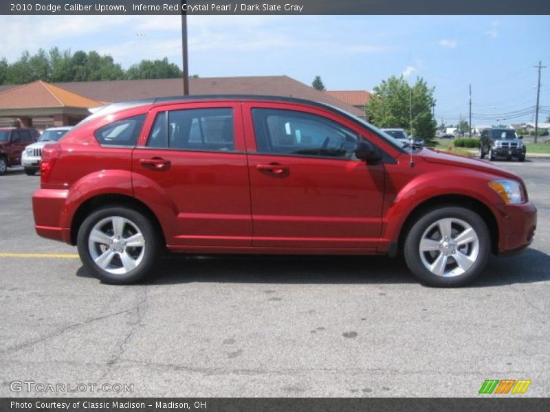 Inferno Red Crystal Pearl / Dark Slate Gray 2010 Dodge Caliber Uptown