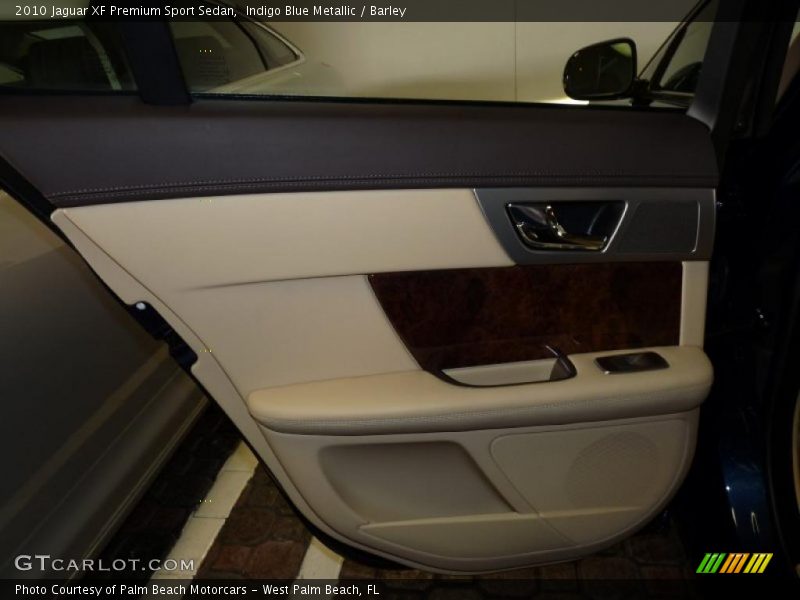 Indigo Blue Metallic / Barley 2010 Jaguar XF Premium Sport Sedan