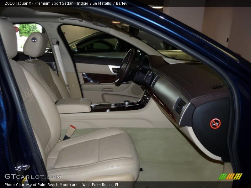 Indigo Blue Metallic / Barley 2010 Jaguar XF Premium Sport Sedan