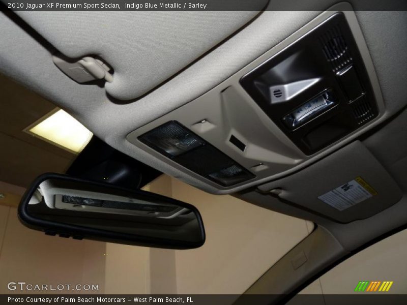 Indigo Blue Metallic / Barley 2010 Jaguar XF Premium Sport Sedan