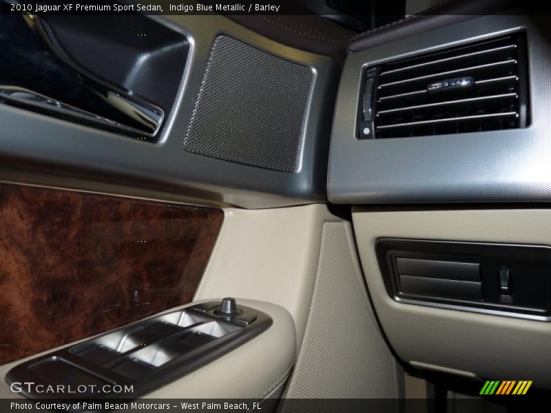 Indigo Blue Metallic / Barley 2010 Jaguar XF Premium Sport Sedan