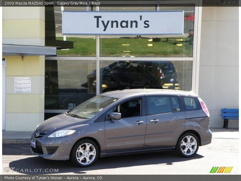 Galaxy Gray Mica / Black 2009 Mazda MAZDA5 Sport