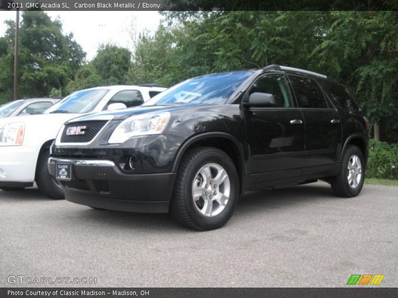 Carbon Black Metallic / Ebony 2011 GMC Acadia SL