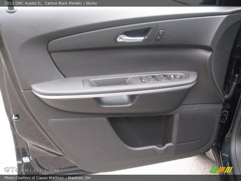 Carbon Black Metallic / Ebony 2011 GMC Acadia SL