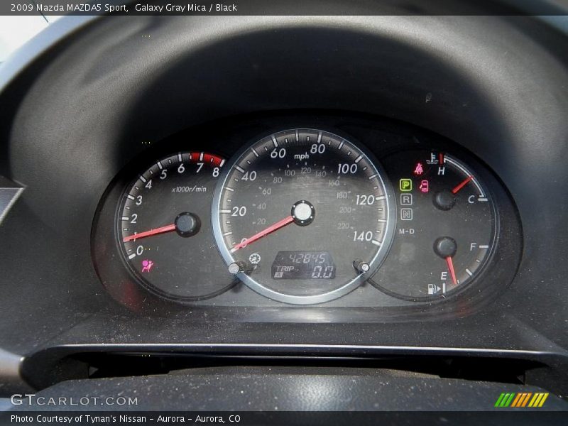 Galaxy Gray Mica / Black 2009 Mazda MAZDA5 Sport