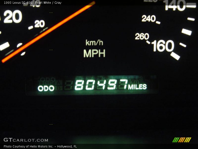 Pearl White / Gray 1993 Lexus SC 400
