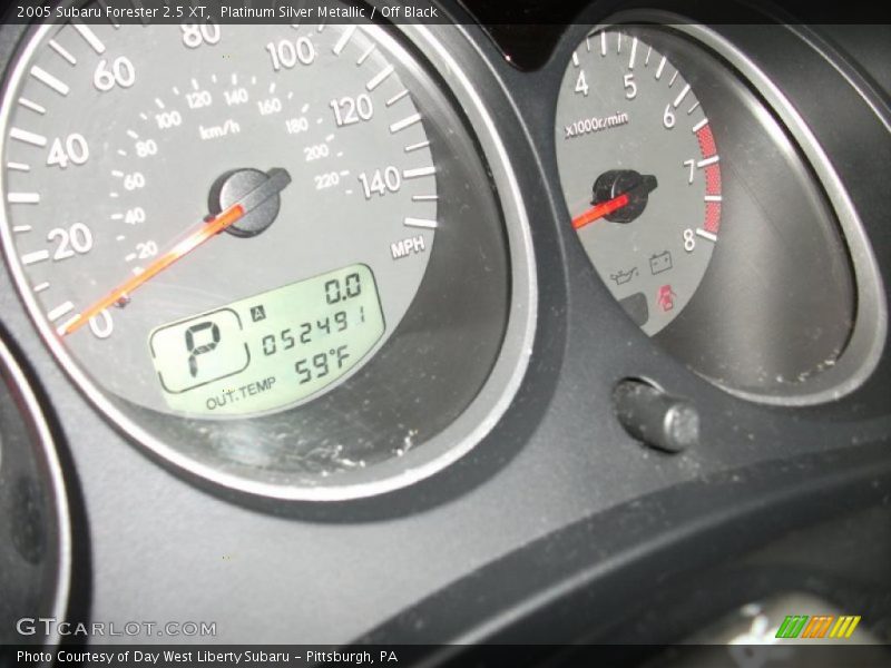 Platinum Silver Metallic / Off Black 2005 Subaru Forester 2.5 XT