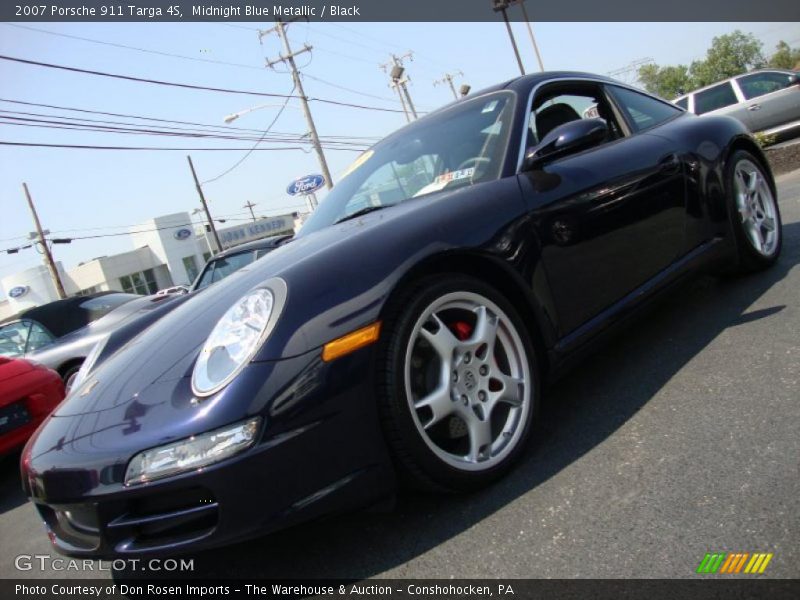 Midnight Blue Metallic / Black 2007 Porsche 911 Targa 4S
