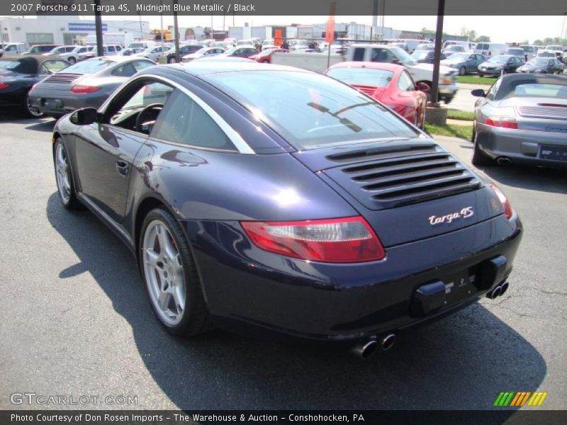 Midnight Blue Metallic / Black 2007 Porsche 911 Targa 4S