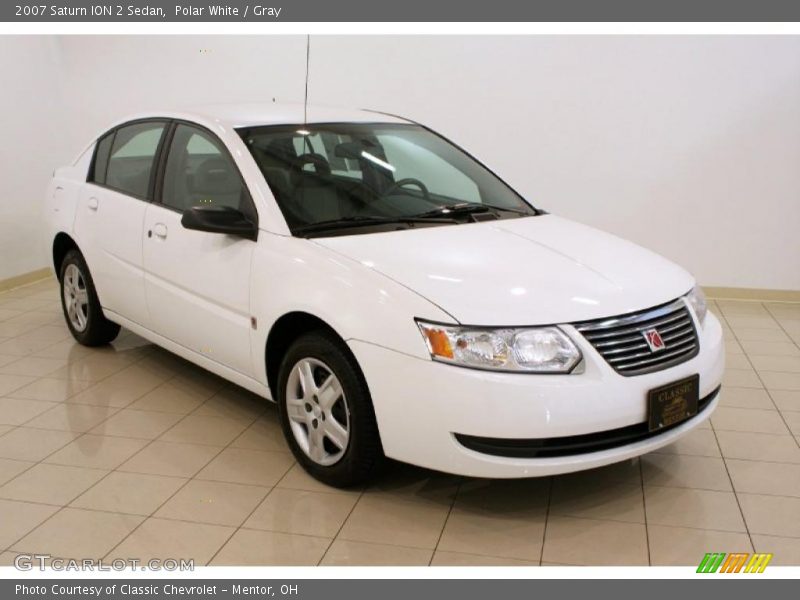 Polar White / Gray 2007 Saturn ION 2 Sedan