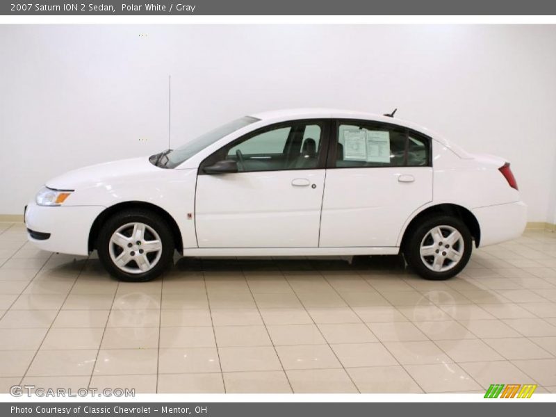 Polar White / Gray 2007 Saturn ION 2 Sedan