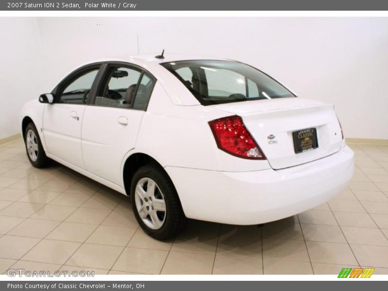 Polar White / Gray 2007 Saturn ION 2 Sedan