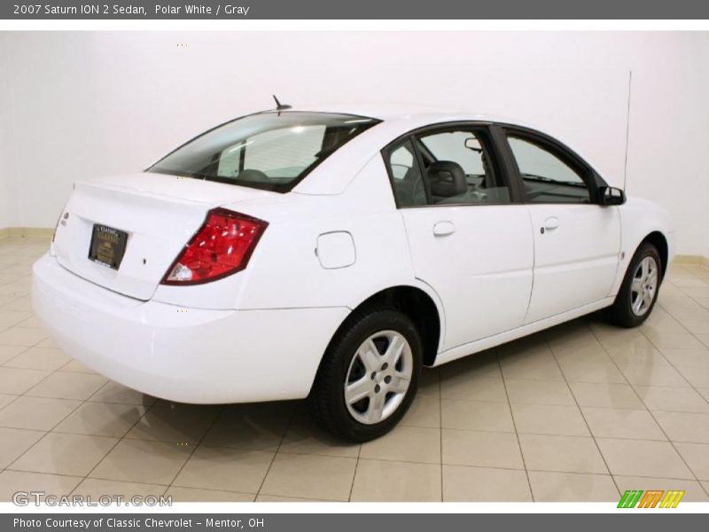 Polar White / Gray 2007 Saturn ION 2 Sedan