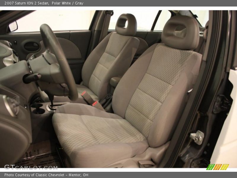 Polar White / Gray 2007 Saturn ION 2 Sedan