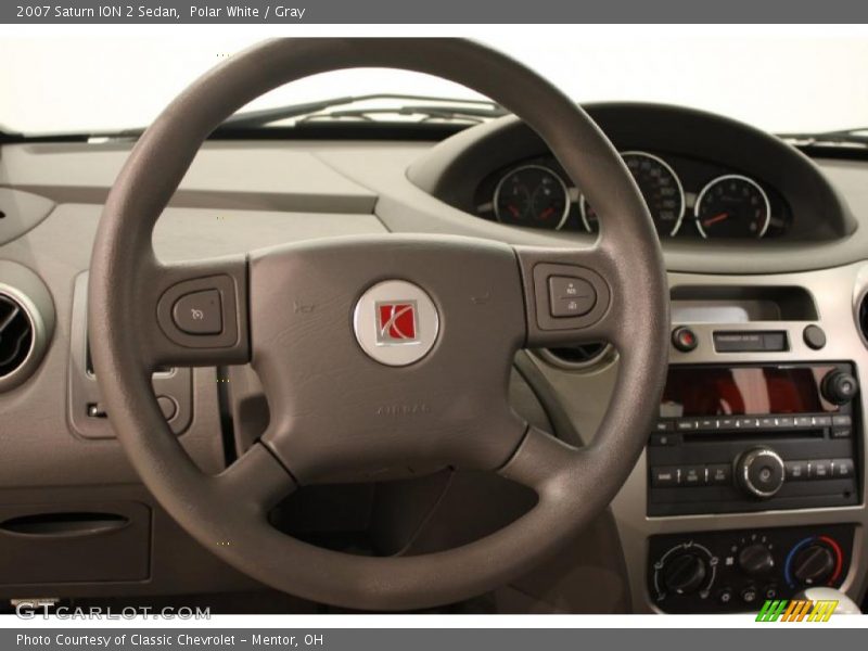 Polar White / Gray 2007 Saturn ION 2 Sedan