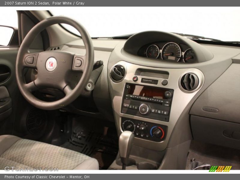 Polar White / Gray 2007 Saturn ION 2 Sedan