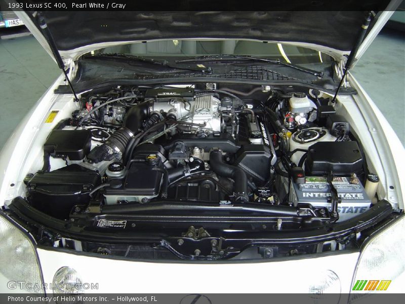 Pearl White / Gray 1993 Lexus SC 400
