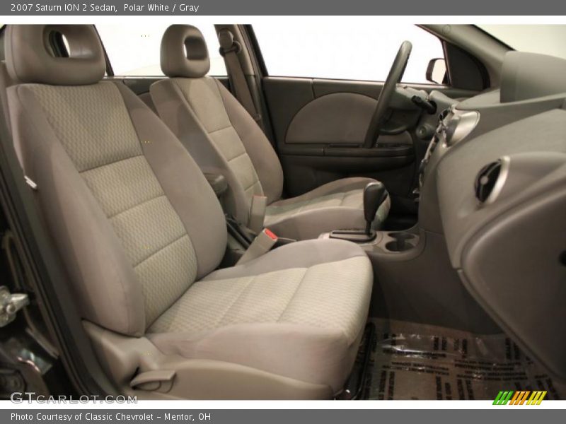 Polar White / Gray 2007 Saturn ION 2 Sedan