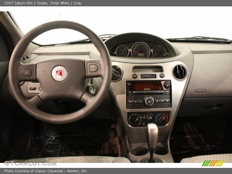 Polar White / Gray 2007 Saturn ION 2 Sedan
