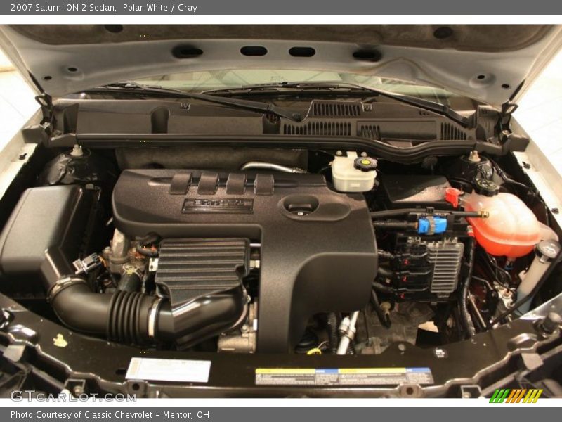 Polar White / Gray 2007 Saturn ION 2 Sedan