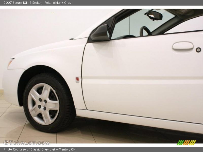 Polar White / Gray 2007 Saturn ION 2 Sedan
