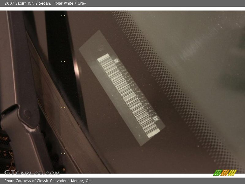 Polar White / Gray 2007 Saturn ION 2 Sedan
