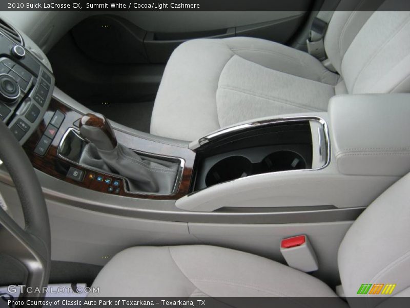 Summit White / Cocoa/Light Cashmere 2010 Buick LaCrosse CX
