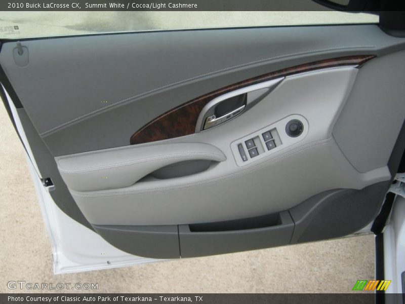 Summit White / Cocoa/Light Cashmere 2010 Buick LaCrosse CX