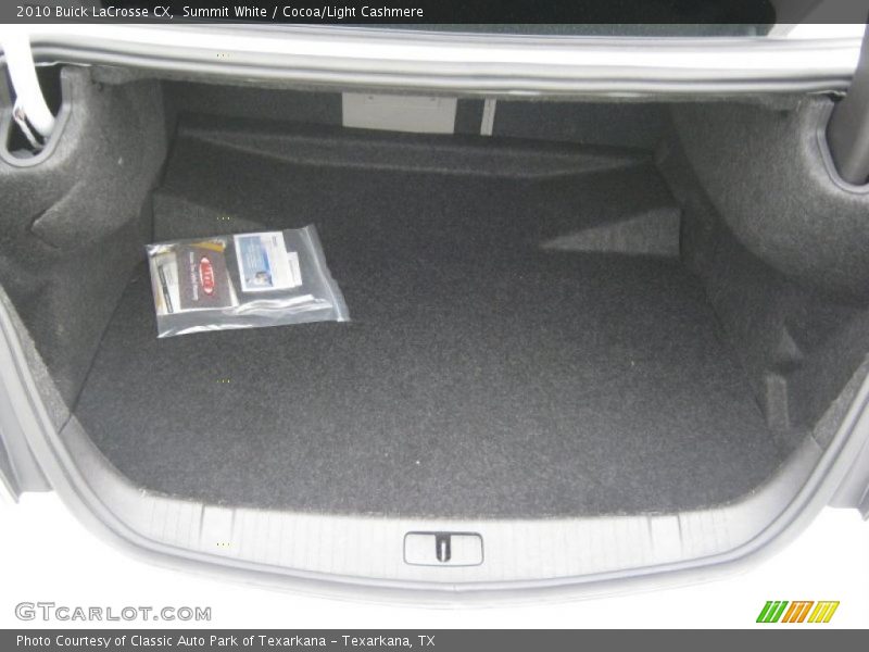 Summit White / Cocoa/Light Cashmere 2010 Buick LaCrosse CX