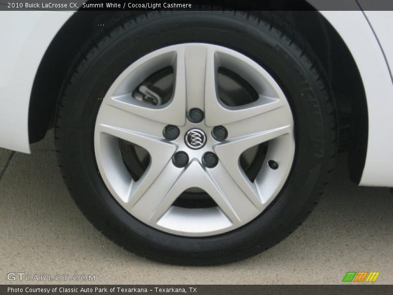Summit White / Cocoa/Light Cashmere 2010 Buick LaCrosse CX