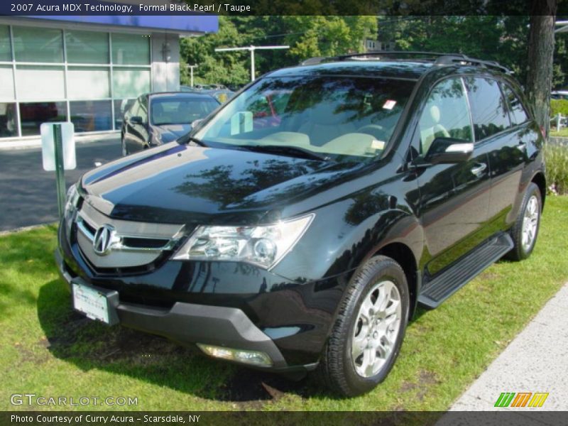 Formal Black Pearl / Taupe 2007 Acura MDX Technology