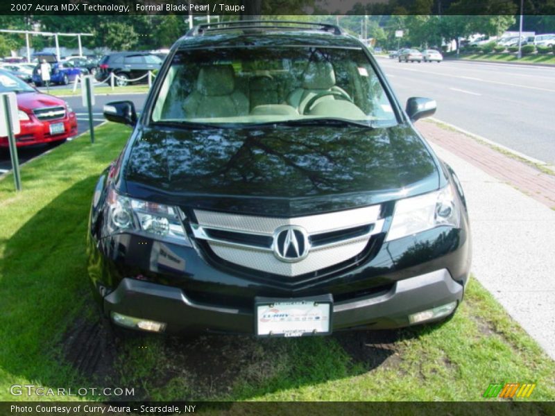 Formal Black Pearl / Taupe 2007 Acura MDX Technology