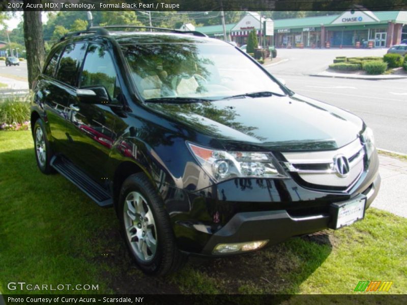 Formal Black Pearl / Taupe 2007 Acura MDX Technology