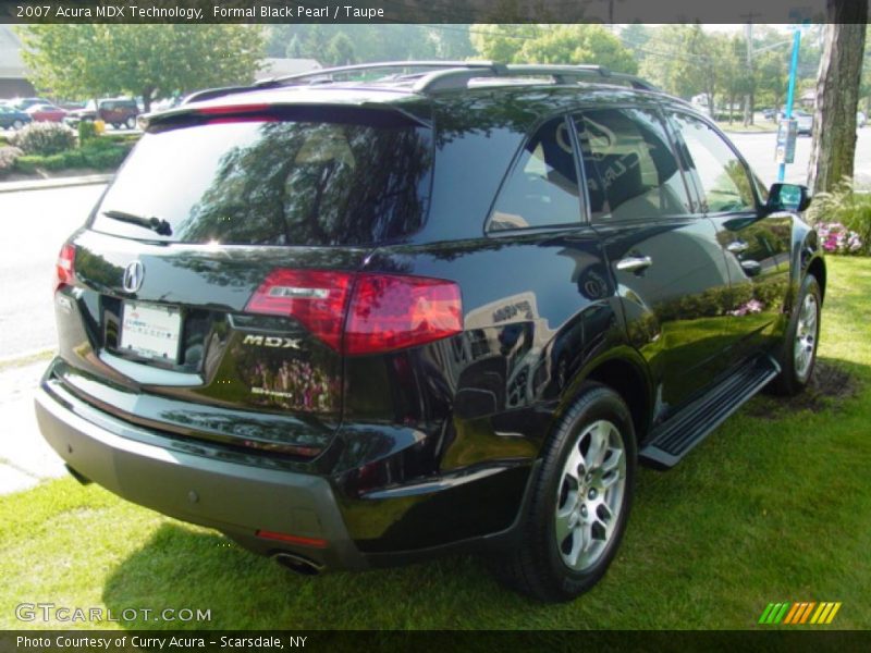 Formal Black Pearl / Taupe 2007 Acura MDX Technology