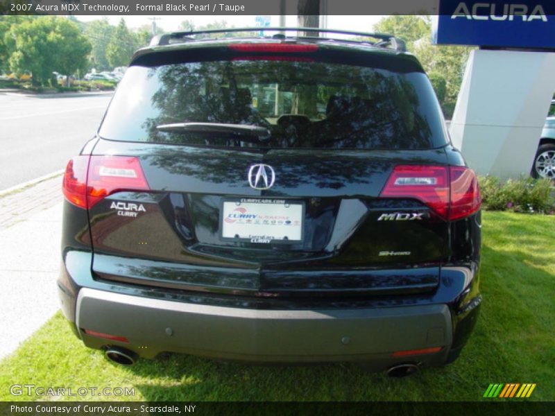 Formal Black Pearl / Taupe 2007 Acura MDX Technology
