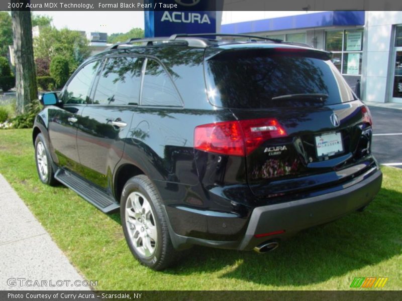 Formal Black Pearl / Taupe 2007 Acura MDX Technology