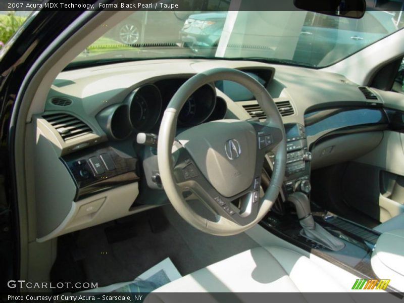 Formal Black Pearl / Taupe 2007 Acura MDX Technology