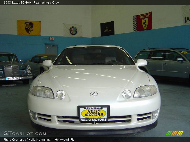 Pearl White / Gray 1993 Lexus SC 400