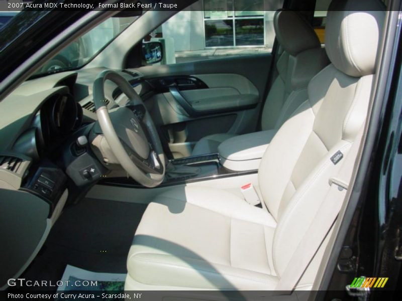 Formal Black Pearl / Taupe 2007 Acura MDX Technology