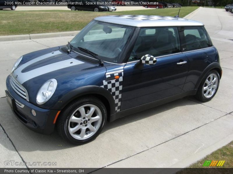 Space Blue Metallic / Dark Blue/Checkmate 2006 Mini Cooper Checkmate Edition Hardtop