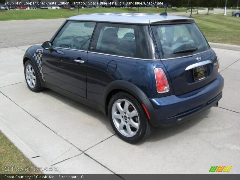 Space Blue Metallic / Dark Blue/Checkmate 2006 Mini Cooper Checkmate Edition Hardtop