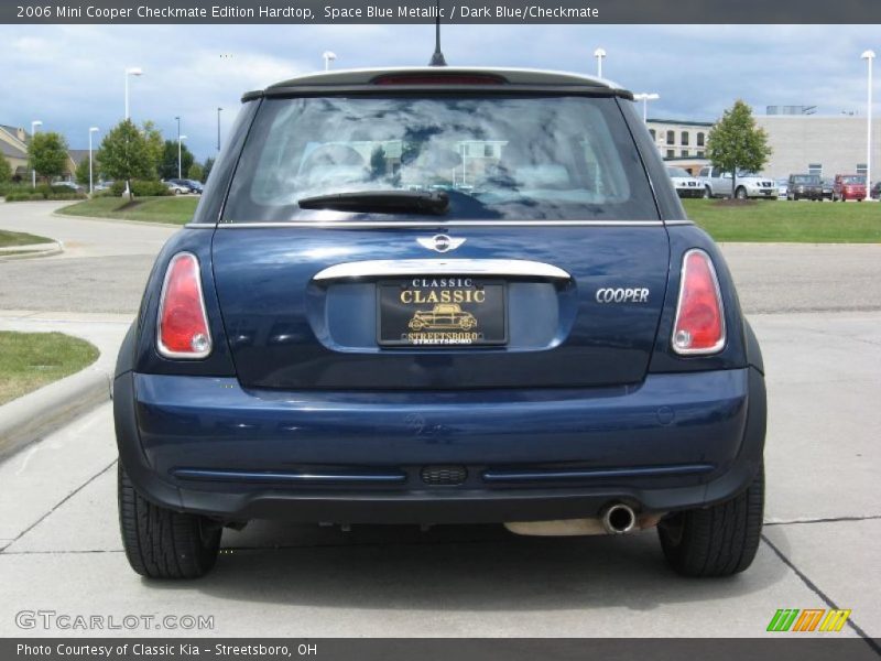 Space Blue Metallic / Dark Blue/Checkmate 2006 Mini Cooper Checkmate Edition Hardtop