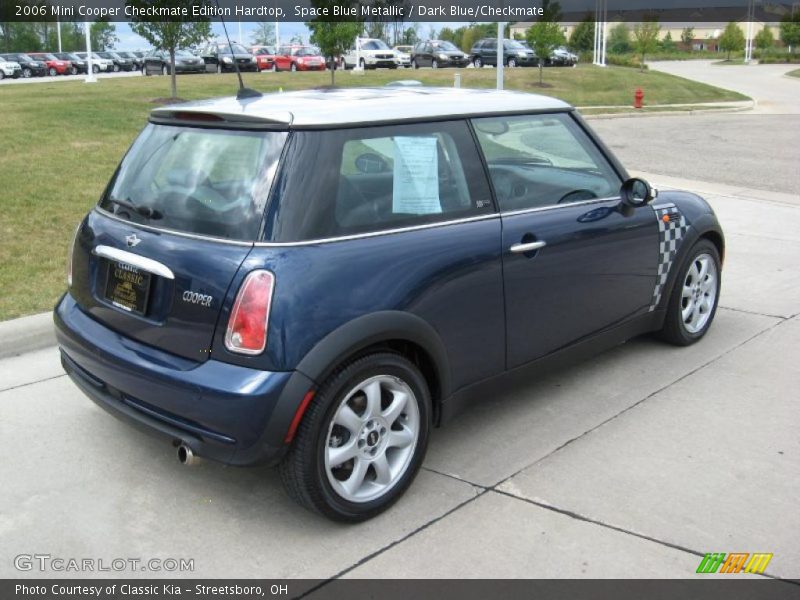 Space Blue Metallic / Dark Blue/Checkmate 2006 Mini Cooper Checkmate Edition Hardtop